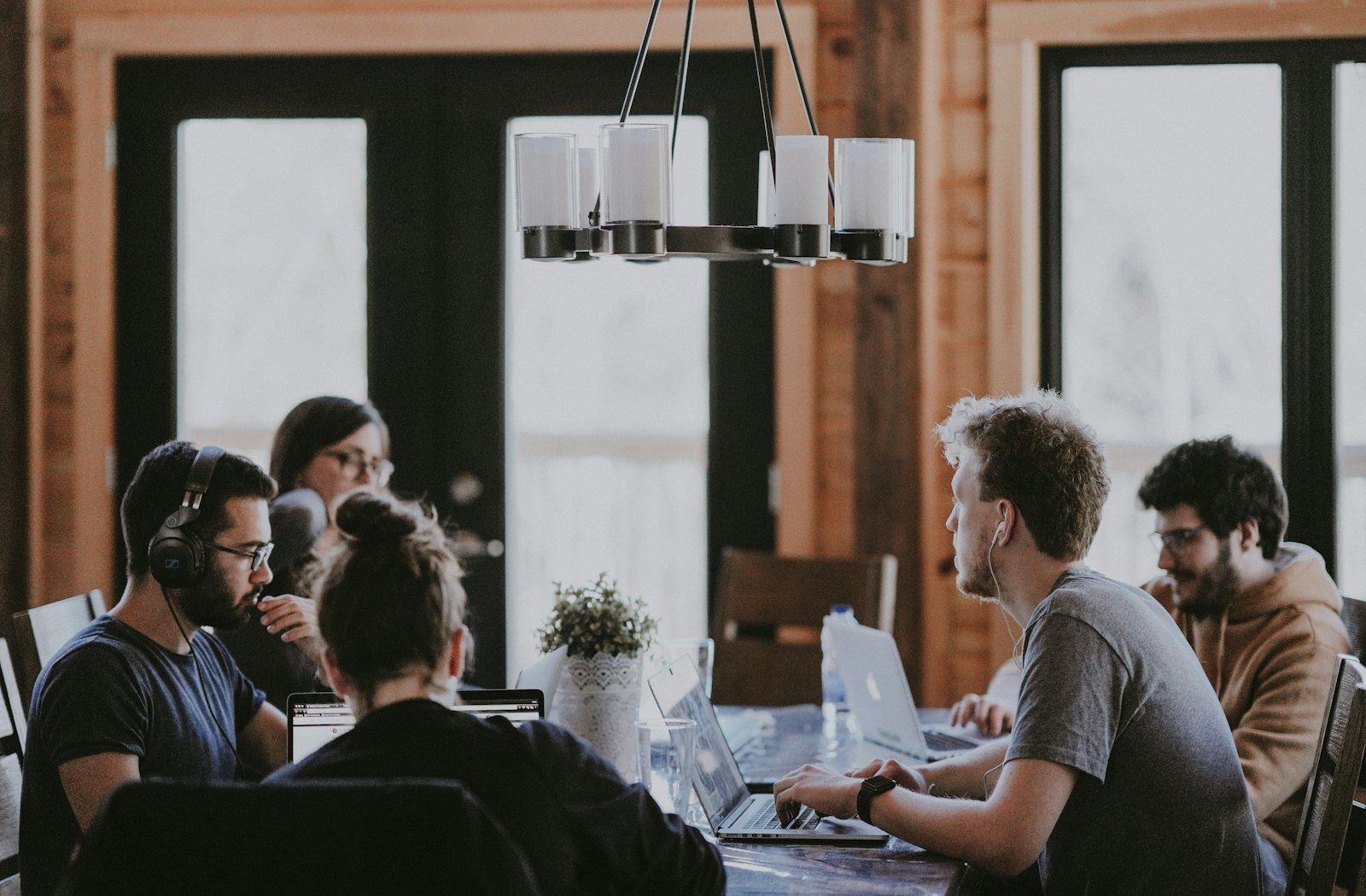 The MariaCS team working together on client projects